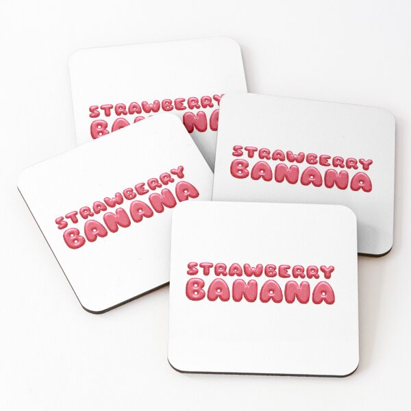 Item preview, Strawberry Banana Sticker Text Weed Strain Original Cannabis Label designed and sold by DabGraphic.