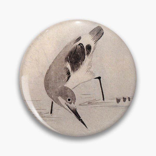 Item preview, Korean Painting Minhwa A Bird in the Creek designed and sold by tangerinemars.