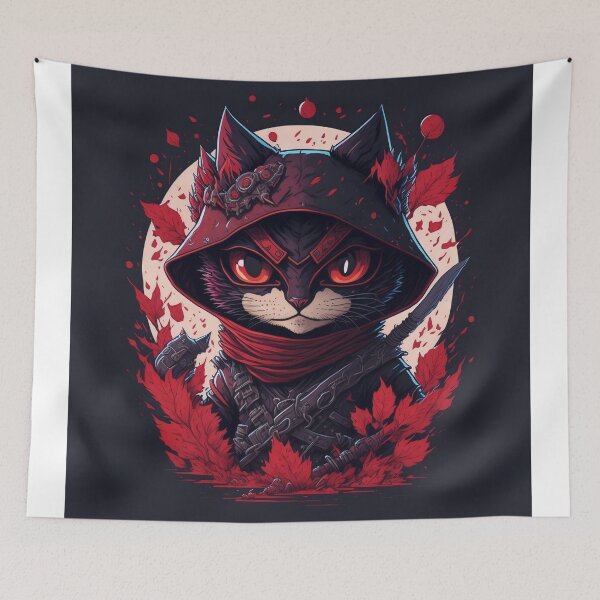 Item preview, Ninja Cat designed and sold by TwinsyArt.