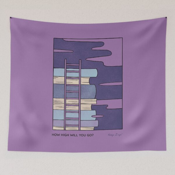Item preview, How high will you go? surrealist painting designed and sold by rdxart.