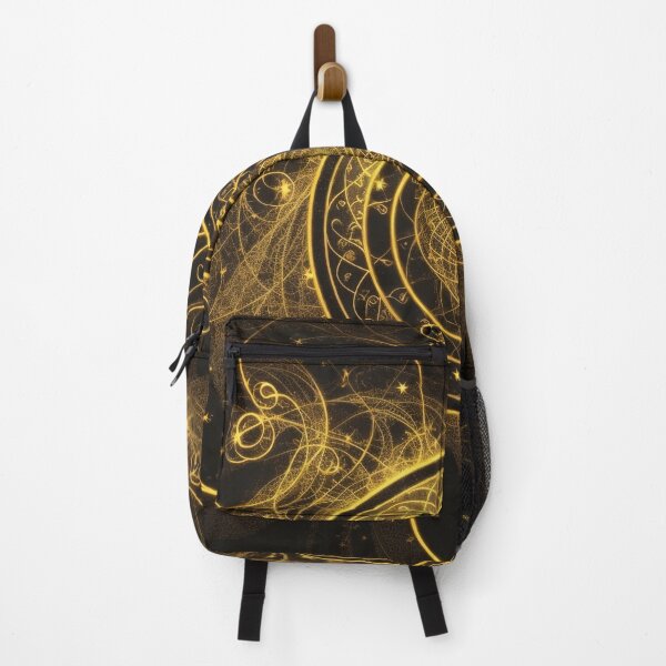 Item preview, Golden Glowing Magic Circle on Black designed and sold by Mystic Bloom.
