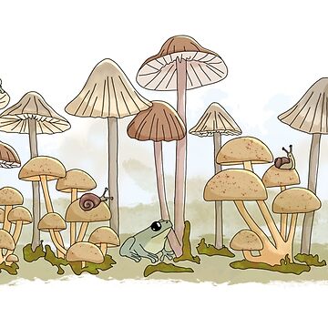 Artwork thumbnail, Mushroom Forest by RhondaLuluArt
