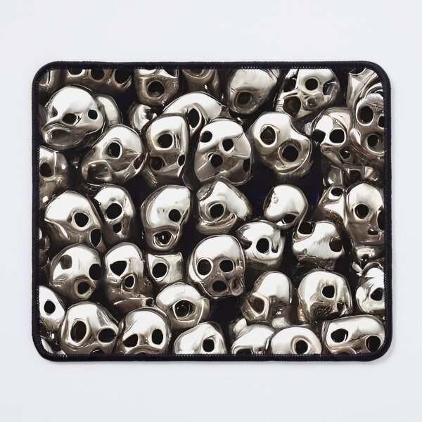 Item preview, Silver Weird Skulls - Seamless Pattern designed and sold by Chubuter.