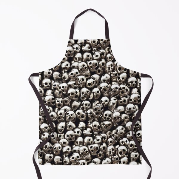 Item preview, Silver Weird Skulls - Seamless Pattern designed and sold by Chubuter.