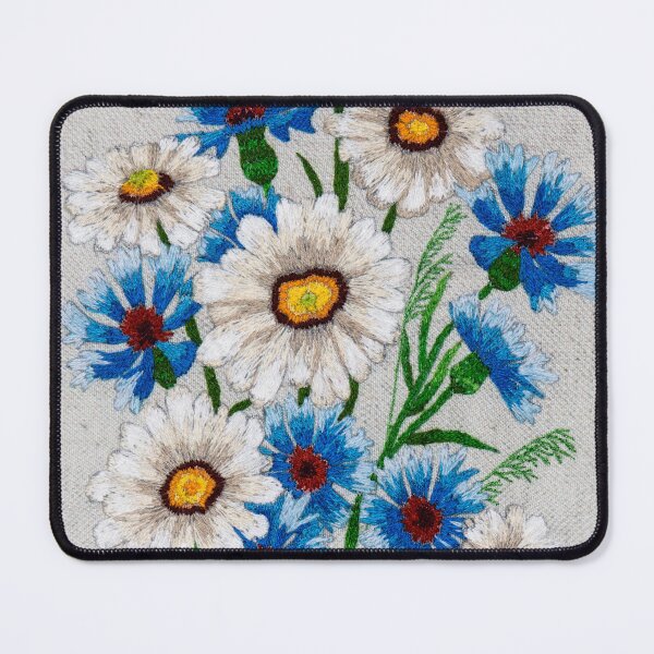 Item preview, vintage flowers on fabric designed and sold by pineapplearti.