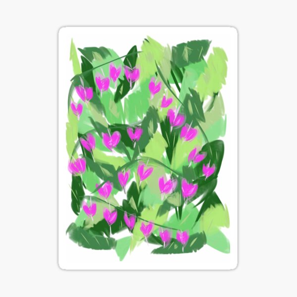 Bleeding Heart Bush Sticker