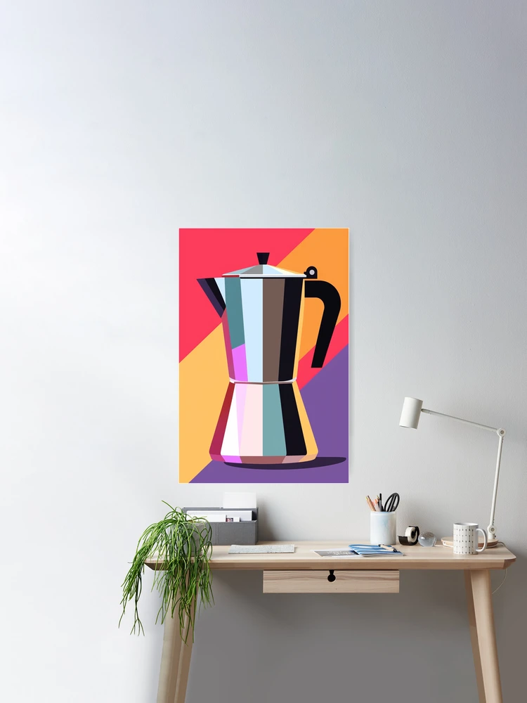 Colorful Espresso Maker Poster by drdigitaldesign