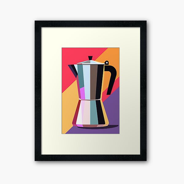 Colorful Espresso Maker Poster by drdigitaldesign