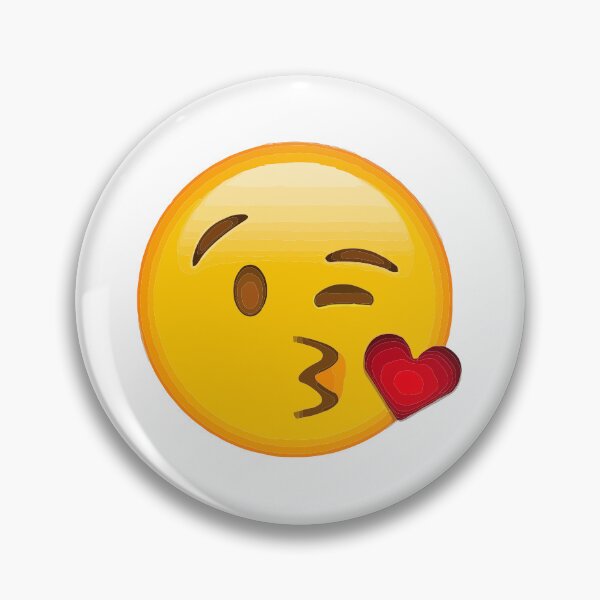 Item preview, Blowing kiss emoji designed and sold by Ritchie-Dee.
