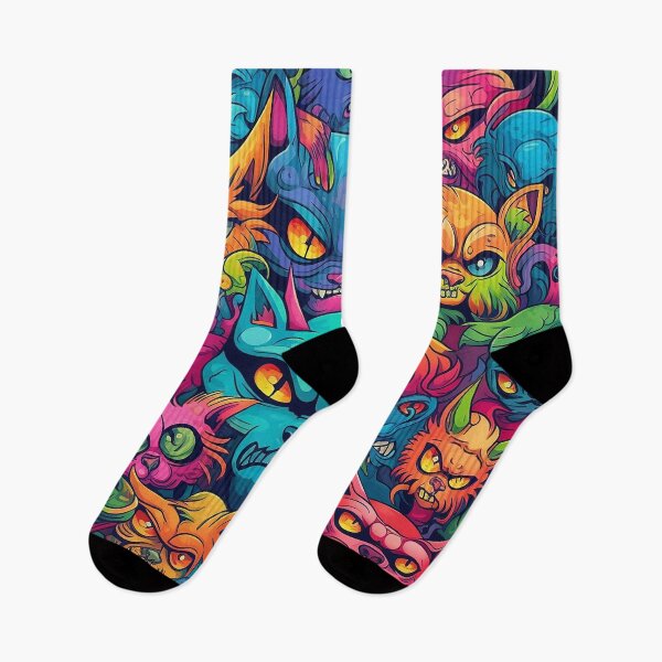 Item preview,  Abstract Graffiti Angry Cats designed and sold by Desfix.