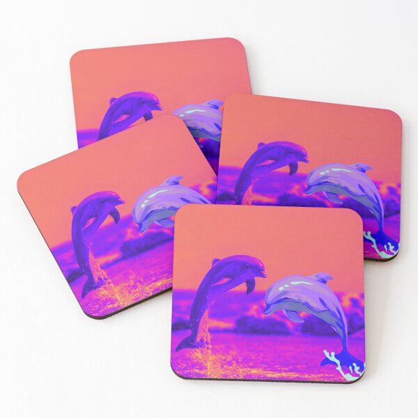 Item preview, Lively dolphin duo: photography meets drawing designed and sold by LucMediaShop.