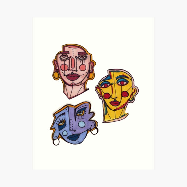 FACES Art Print