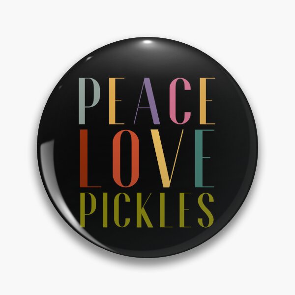 Item preview, Peace Love Pickles: Colorful, Funny with retro colors for Pickle Lovers! designed and sold by Drzamag.