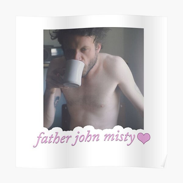 père john misty image coquette mignon rose Poster