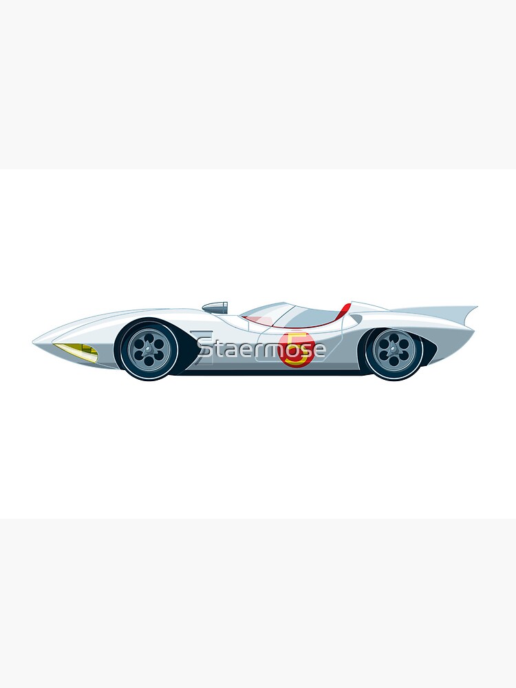 Speed Racer Mach 5 Watercolor Art Print 