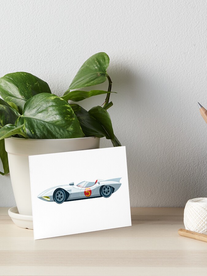 Speed Racer Mach 5 Watercolor Art Print 