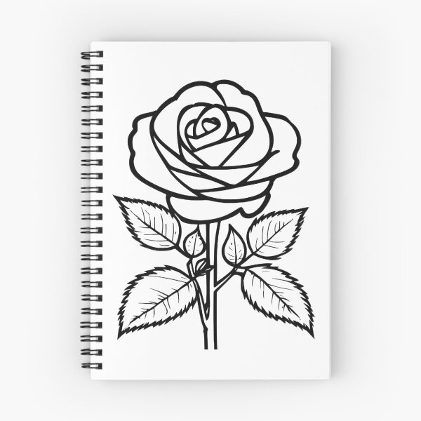 Item preview, Outlined rose designed and sold by nowIAMAI.