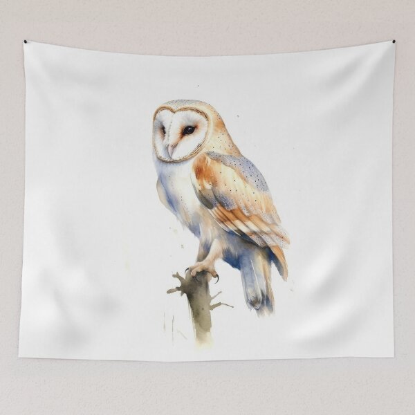 Item preview, Barn Owl Watercolour designed and sold by EmilyDayDreams.