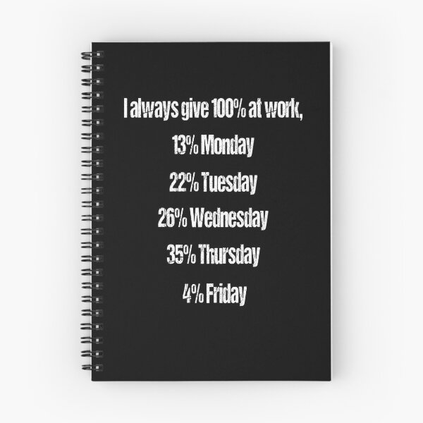 Item preview, Funny Sarcastic Humor I Always Give 100% At Work designed and sold by fantasticdesign.