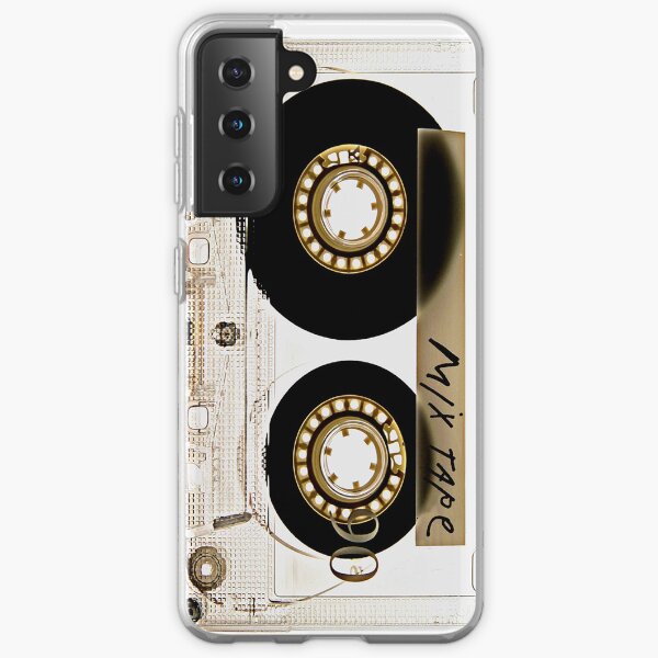 Transparent clear cassette tape Samsung Galaxy Soft Case