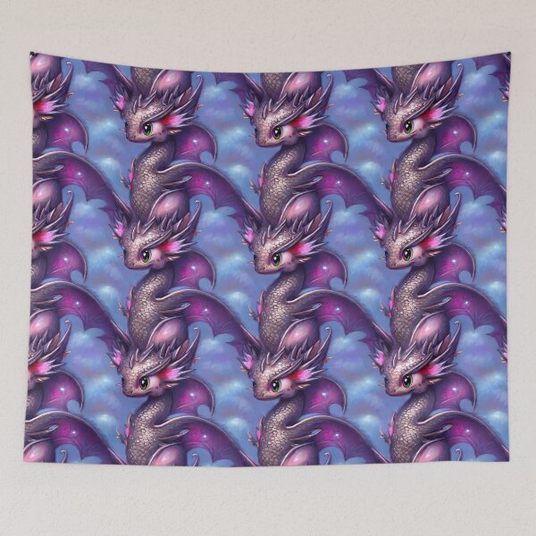 Item preview, Purple winged dragon designed and sold by DeransDesigns.
