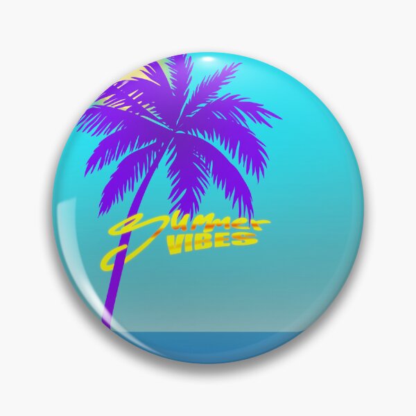 Item preview, Summer vibes palm tree on beach sunshine designed and sold by SoulTrekking.