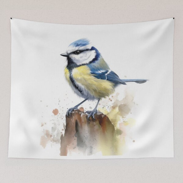 Item preview, Blue Tit Watercolour designed and sold by EmilyDayDreams.
