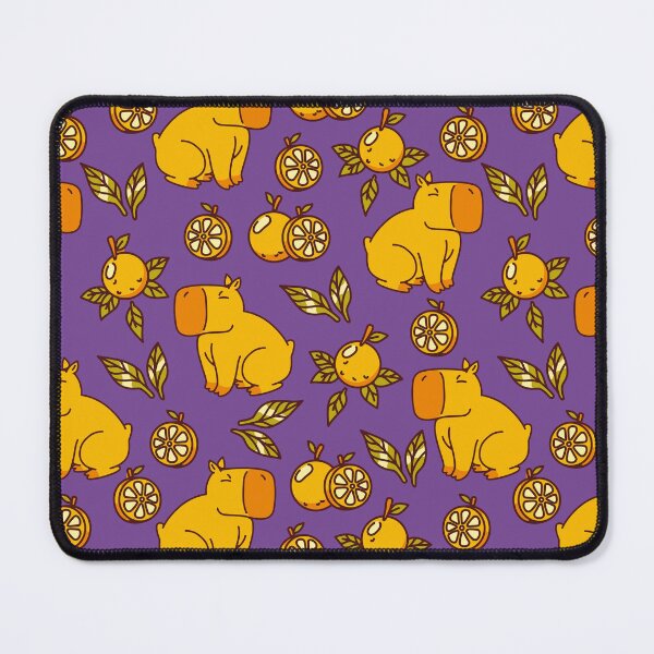 Item preview, Capybara With Oranges Leaves Purple by Tobe Fonseca designed and sold by Tobe Fonseca®.