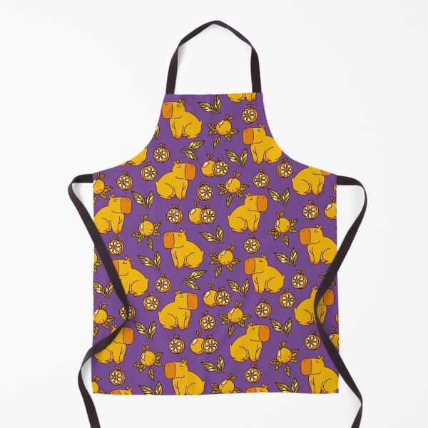 Item preview, Capybara With Oranges Leaves Purple by Tobe Fonseca designed and sold by Tobe Fonseca®.