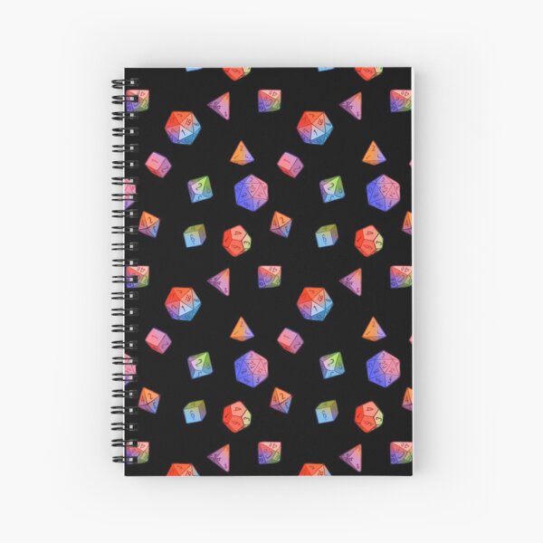 Rainbow Dice Spiral Notebook