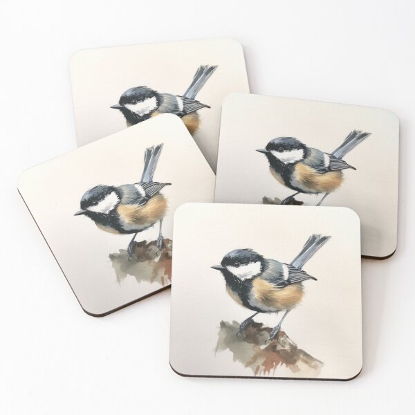 Item preview, Coal Tit Watercolour designed and sold by EmilyDayDreams.