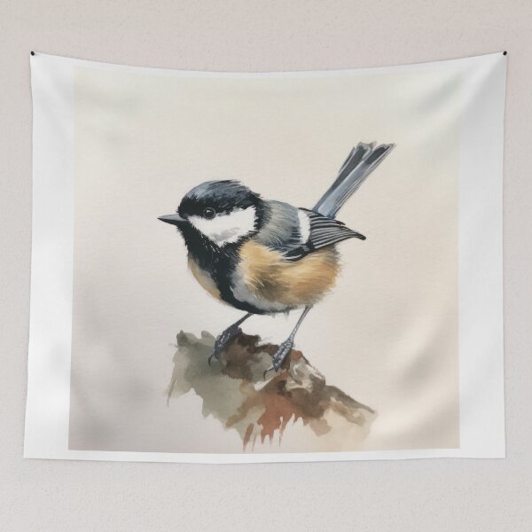 Item preview, Coal Tit Watercolour designed and sold by EmilyDayDreams.