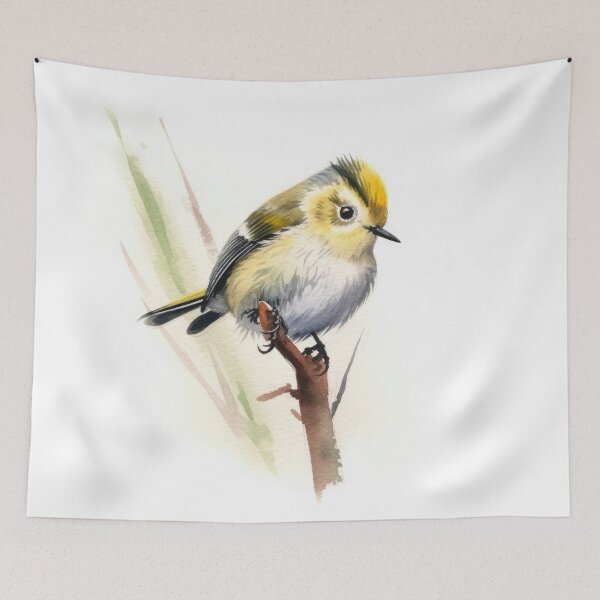 Item preview, Goldcrest Watercolour designed and sold by EmilyDayDreams.