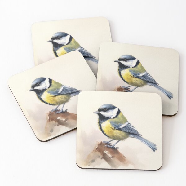 Item preview, Great Tit Watercolour designed and sold by EmilyDayDreams.