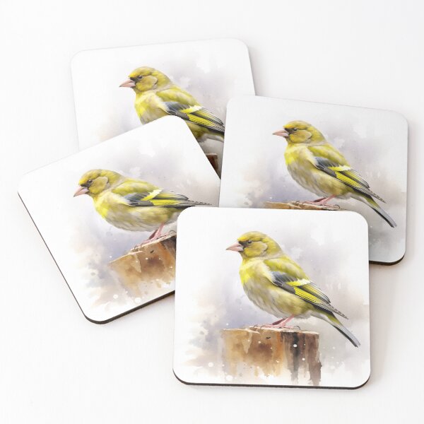 Item preview, Greenfinch Watercolour designed and sold by EmilyDayDreams.