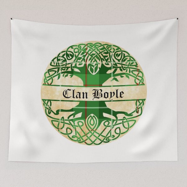 Item preview, Boyle Tree of Life Clan Scottish Surname tartan designed and sold by BagTown Clans.