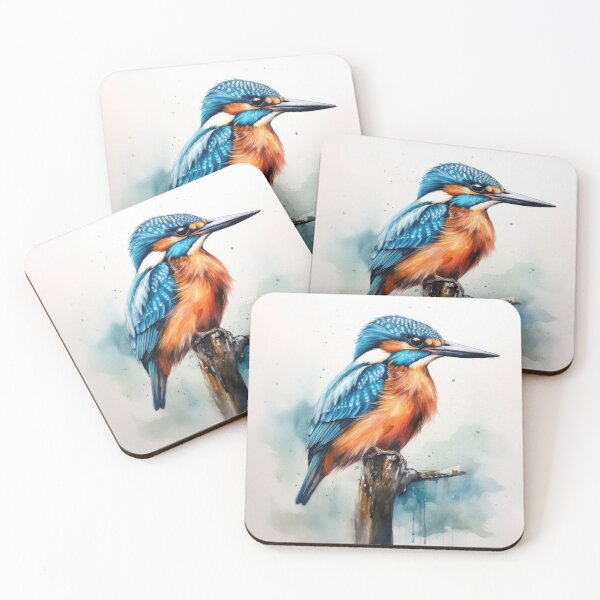 Item preview, Kingfisher Watercolour designed and sold by EmilyDayDreams.