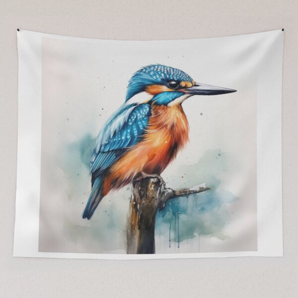 Item preview, Kingfisher Watercolour designed and sold by EmilyDayDreams.