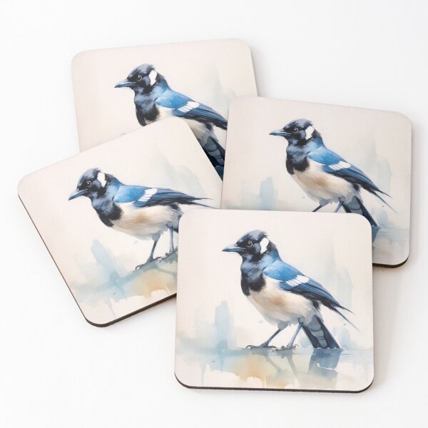 Item preview, Magpie Watercolour designed and sold by EmilyDayDreams.