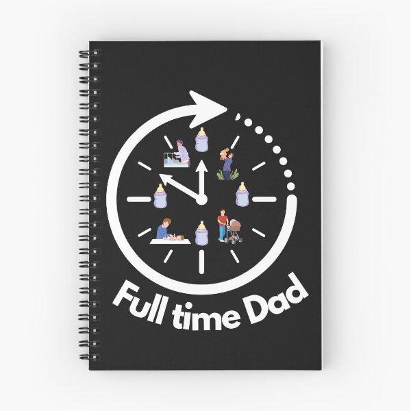 Item preview, Full Time Dad Clock Daily Routine designed and sold by BoomBoomBaby.