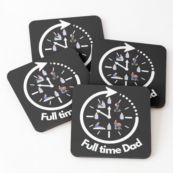 Item preview, Full Time Dad Clock Daily Routine designed and sold by BoomBoomBaby.