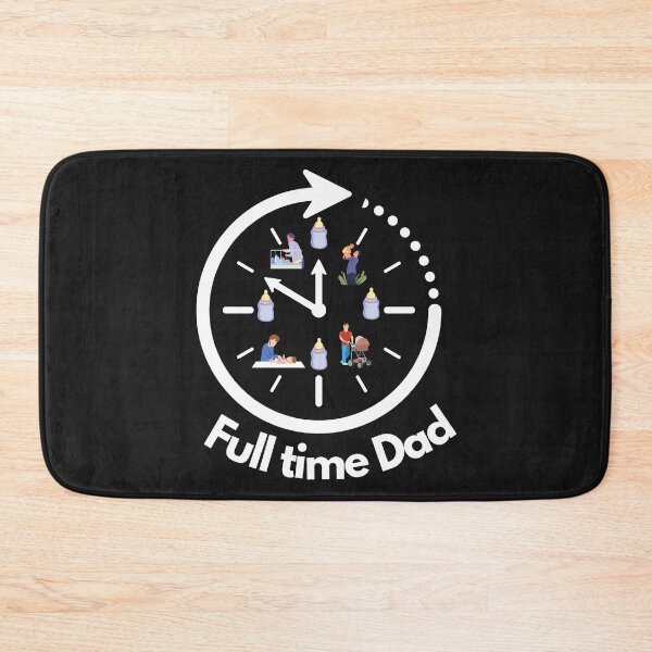 Item preview, Full Time Dad Clock Daily Routine designed and sold by BoomBoomBaby.
