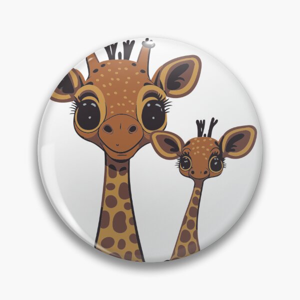 Aperçu de l'œuvre fête des mères girafe et bébé créée et vendue par Ritchie-Dee.