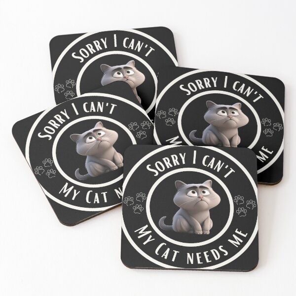 Item preview, sorry i cant my cat needs me designed and sold by OtterComforts.
