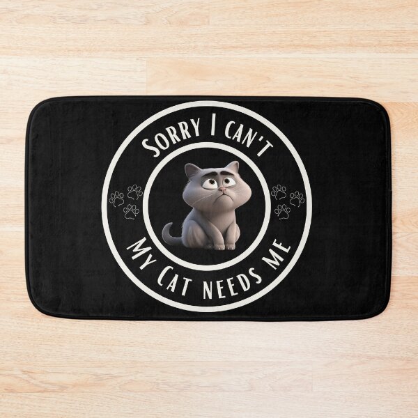 Item preview, sorry i cant my cat needs me designed and sold by OtterComforts.
