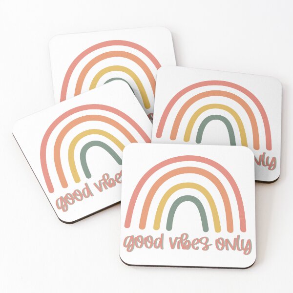 Item preview, Good Vibes Only Retro Rainbow designed and sold by GoodsbySimplyLovely.