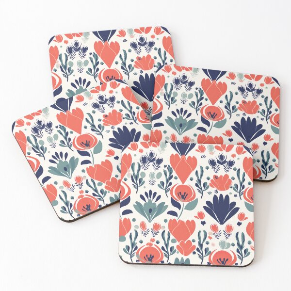 Item preview, Scandinavian Tulip flower - floral pattern designed and sold by ZolwPodroznik.