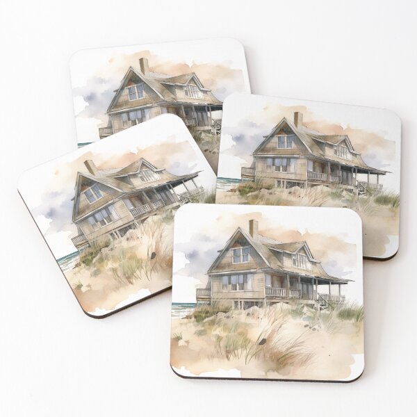 Item preview, Beach Cottage designed and sold by WarblerStudio.
