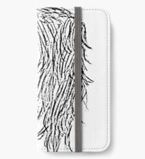 Experimentelle Linienkunst iPhone Flip-Case/Hülle/Skin