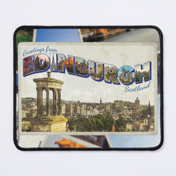 Item preview, Greetings from Edinburgh in Scotland vintage style retro souvenir designed and sold by DeveloperProp0.